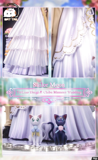 Sailor Moon - Tsukino Usagi & Chiba Mamoru Wedding 1/6 Scale Statue by Cats Tail Studio