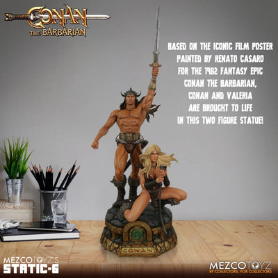 Conan the Barbarian - Conan and Valeria - Static Six - 1/6 Scale Statue