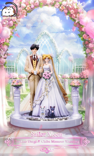 Sailor Moon - Tsukino Usagi & Chiba Mamoru Wedding 1/6 Scale Statue by Cats Tail Studio