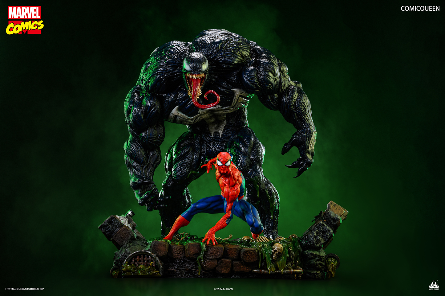 Spider-Man vs. Venom (Premium) Comicqueen 1/4 Scale Statue - Spec Spider-Man vs. Venom (Premium) Comicqueen 1/4 Scale Statue - Spec