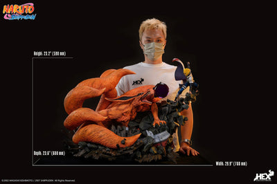 Nine Tails Vs Minato 1/8 Scale Statue