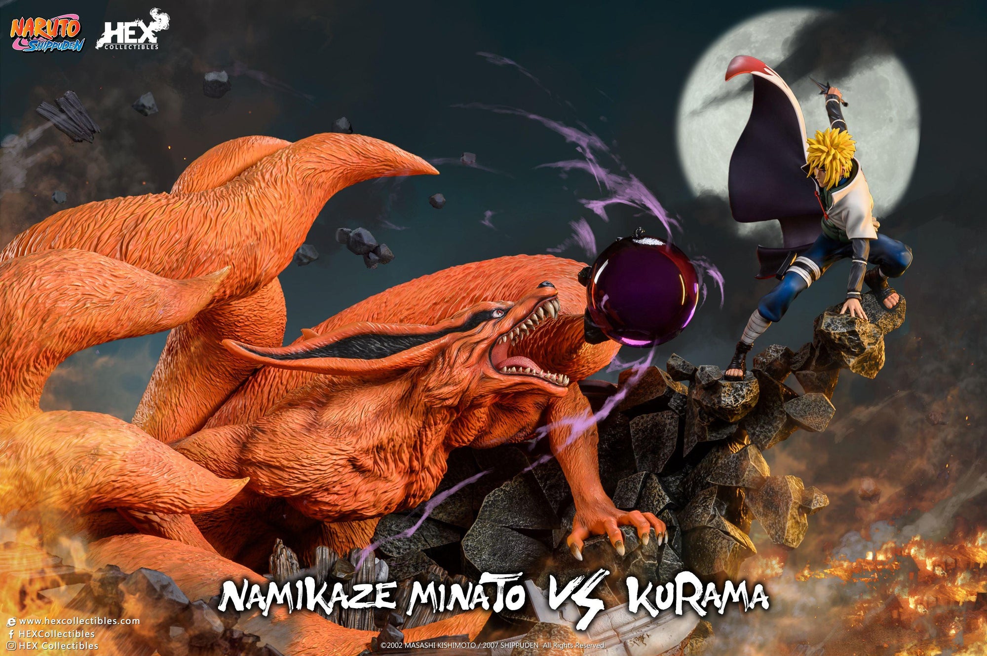 Nine Tails Vs Minato 1/8 Scale Statue Spec Fiction Shop