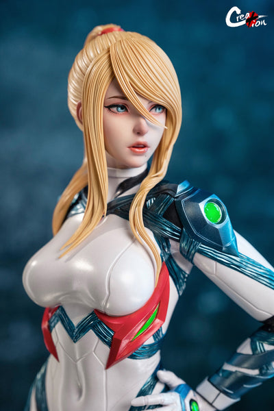 Metroid Dread - Samus (White Armor Version B) 1/4 Scale Statue
