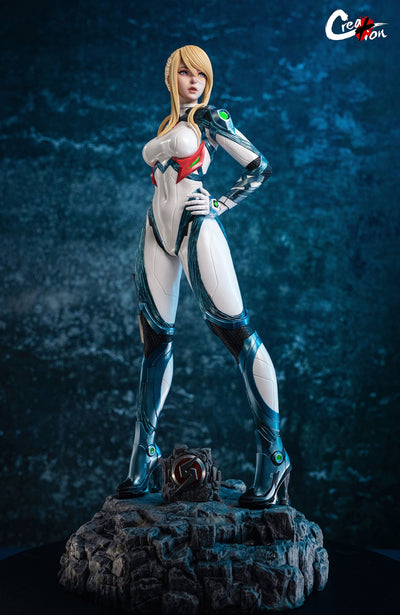 Metroid Dread - Samus (White Armor Version B) 1/4 Scale Statue