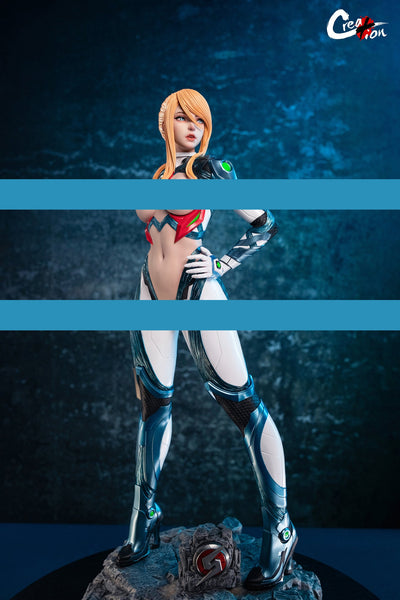 Metroid Dread - Samus (White Armor Nude Body Version C) 1/4 Scale Statue