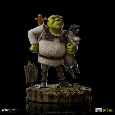 Shrek, Donkey and The Gingerbread Man Deluxe Art Scale 1/10