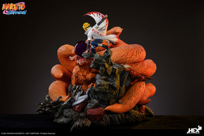 Nine Tails Vs Minato 1/8 Scale Statue