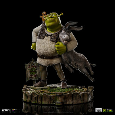 Shrek, Donkey and The Gingerbread Man Deluxe Art Scale 1/10