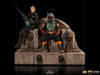 The Mandalorian - Boba Fett and Fennec Shand on Throne Deluxe Art Scale 1/10
