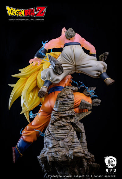 Dragonball Z Goku Vs Kid Buu Statue