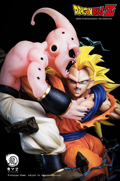 Dragonball Z Goku Vs Kid Buu Statue