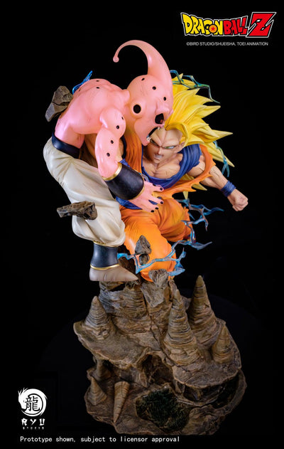 Dragonball Z Goku Vs Kid Buu Statue