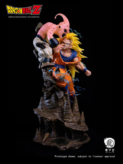 Dragonball Z Goku Vs Kid Buu Statue