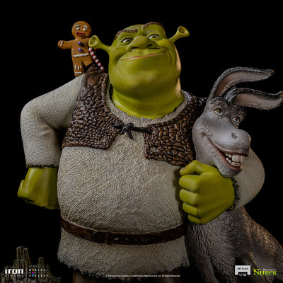 Shrek, Donkey and The Gingerbread Man Deluxe Art Scale 1/10