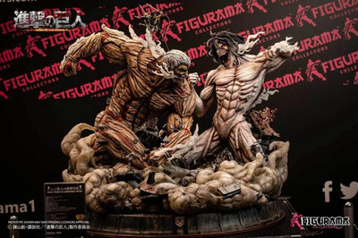 Attack On Titan: Eren Jaeger & Mikasa Vs. Armored Titan Elite Statue Exclusive