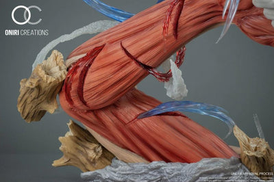 Levi Ackerman VS Female Titan Diorama Statue