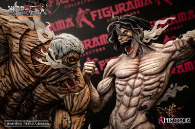 Attack On Titan: Eren Jaeger & Mikasa Vs. Armored Titan Elite Statue Exclusive