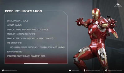 Iron Man Mark VII 1/4 Scale Premium Statue