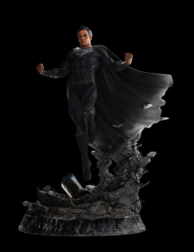 Justice League Superman - Black Suit Statue