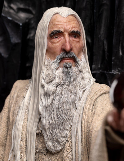 Saruman the White on Throne Statue