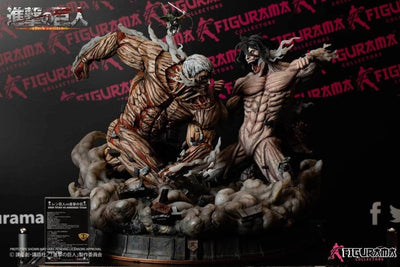 Attack On Titan: Eren Jaeger & Mikasa Vs. Armored Titan Elite Statue Exclusive