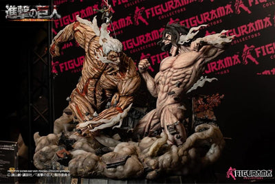 Attack On Titan: Eren Jaeger & Mikasa Vs. Armored Titan Elite Statue Exclusive