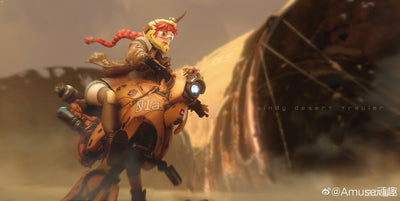 Windy Desert Traveler 1/7 Scale Statue