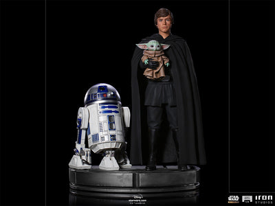 Luke Skywalker, R2-D2 and Grogu Legacy Replica 1/4 Scale Statue