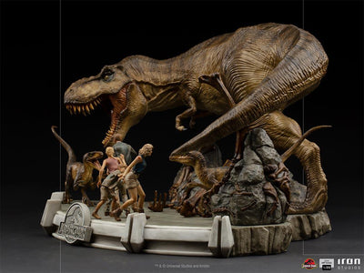 Iron Studios - Jurassic Park Demi Art Scale The Final Scene - 1/20
