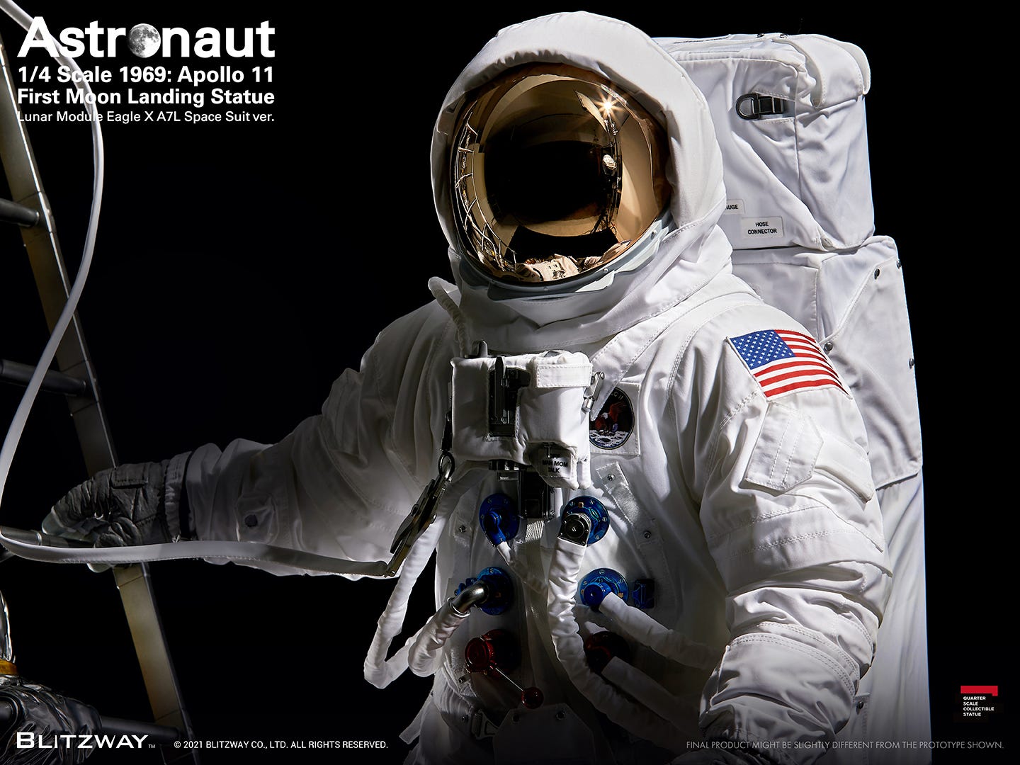 Apollo 11 Astronaut First Moon Landing Statue