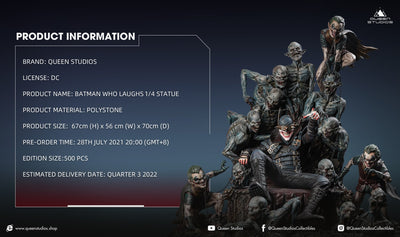 Batman Who Laughs On Throne Statue