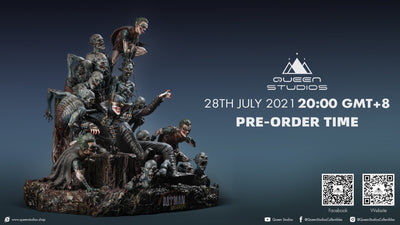 Batman Who Laughs On Throne Statue