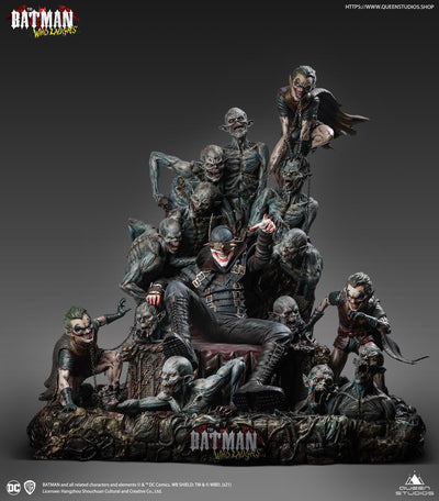 Batman Who Laughs On Throne Statue