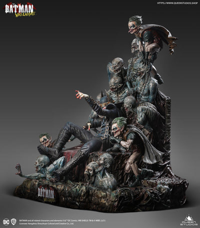 Batman Who Laughs On Throne Statue
