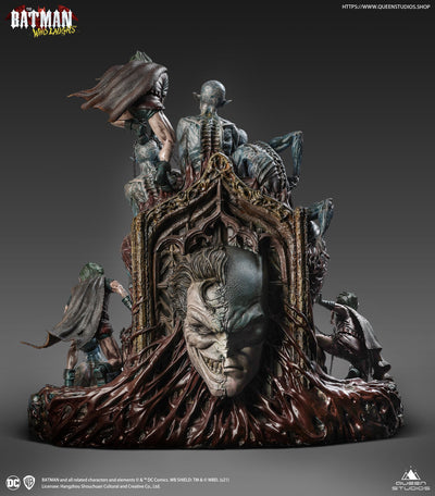 Batman Who Laughs On Throne Statue