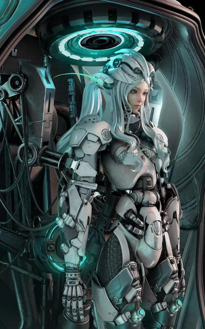 Cyberpunk Art Collection - Awaken-Space Statue