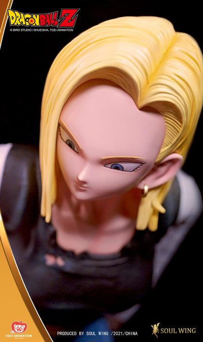 Krillin and Android 18 1/4 Scale Statue