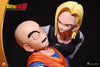 Krillin and Android 18 1/4 Scale Statue