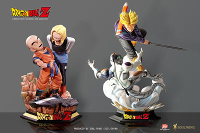 Krillin and Android 18 1/4 Scale Statue