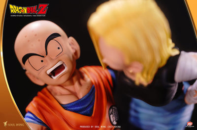 Krillin and Android 18 1/4 Scale Statue