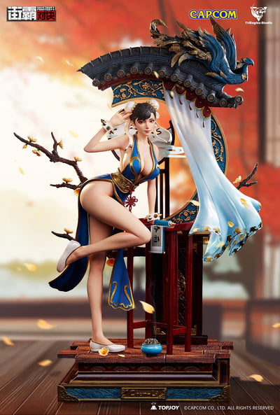 Chun Li 1/4 Scale Statue - Crystal Series (BLUE VERSION)