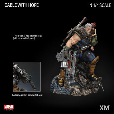 Cable with Hope (X-Force Series) 1/4 Scale Statue