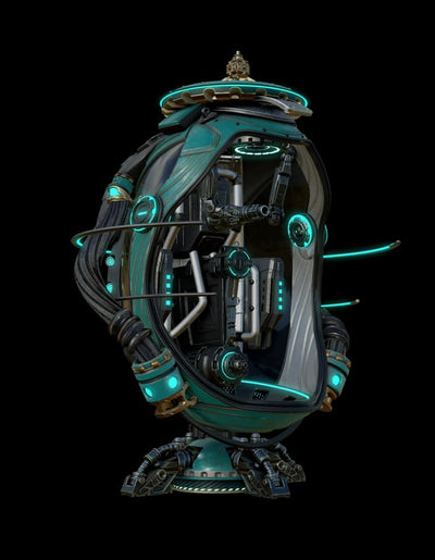 Cyberpunk Art Collection - Awaken-Space Statue