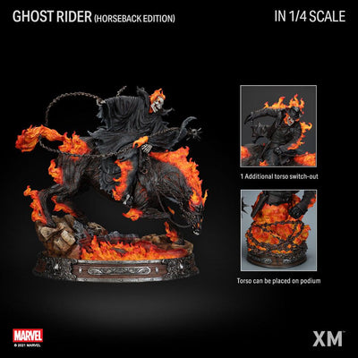 Ghost Rider On Horse 1/4 Scale Statue