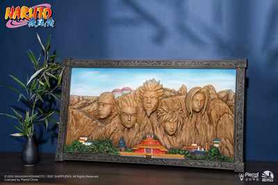Naruto Shippuden - Hokage Rock (Full Coloured Version) 3D Art Frame