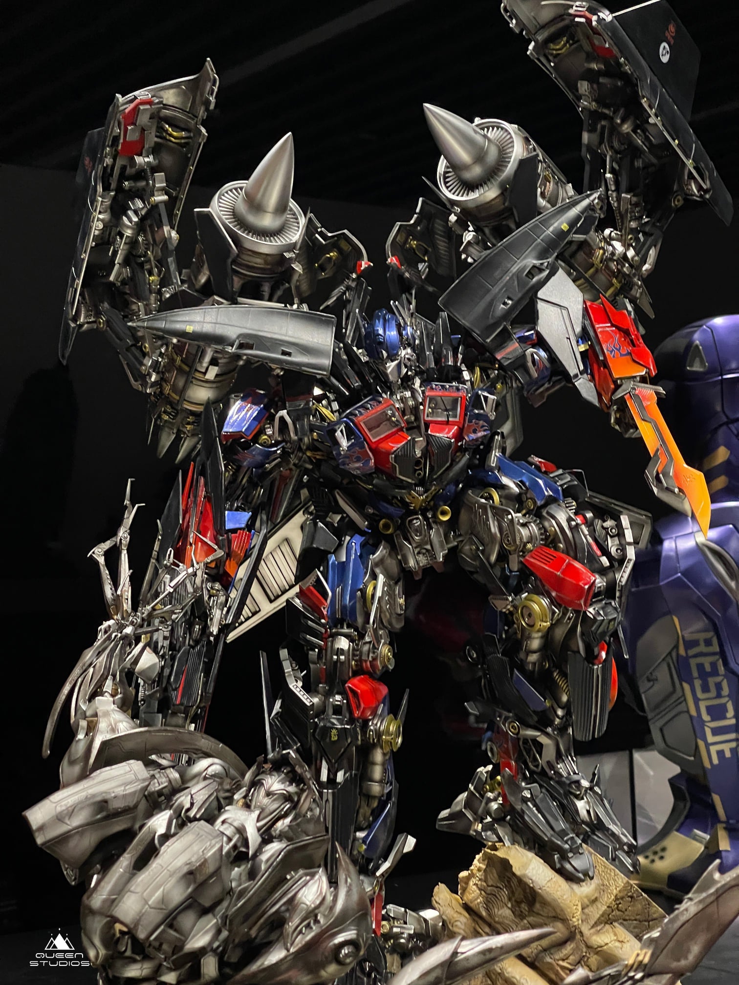 Optimus Megatron Rotf Transformers Toys Optimus Prime Vs Megatron