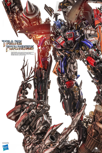 Transformers Revenge of the Fallen - Jetpower Optimus Prime vs Megatron Diorama