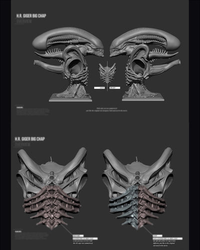 Alien Life-Size Bust