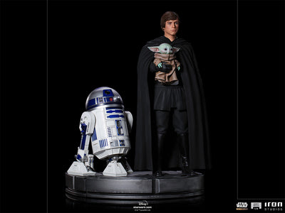 Luke Skywalker, R2-D2 and Grogu Legacy Replica 1/4 Scale Statue