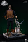 Jurassic World Fallen Kingdom - Owen and Blue 1/4 Scale Statue